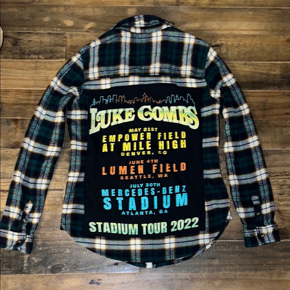 Custom Luke Combs Concert Flannel - Picture 5 of 12